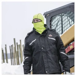 Outlet N-Ferno 6821 One Size Fits Most Fleece Balaclava Face Mask - Lime Masks