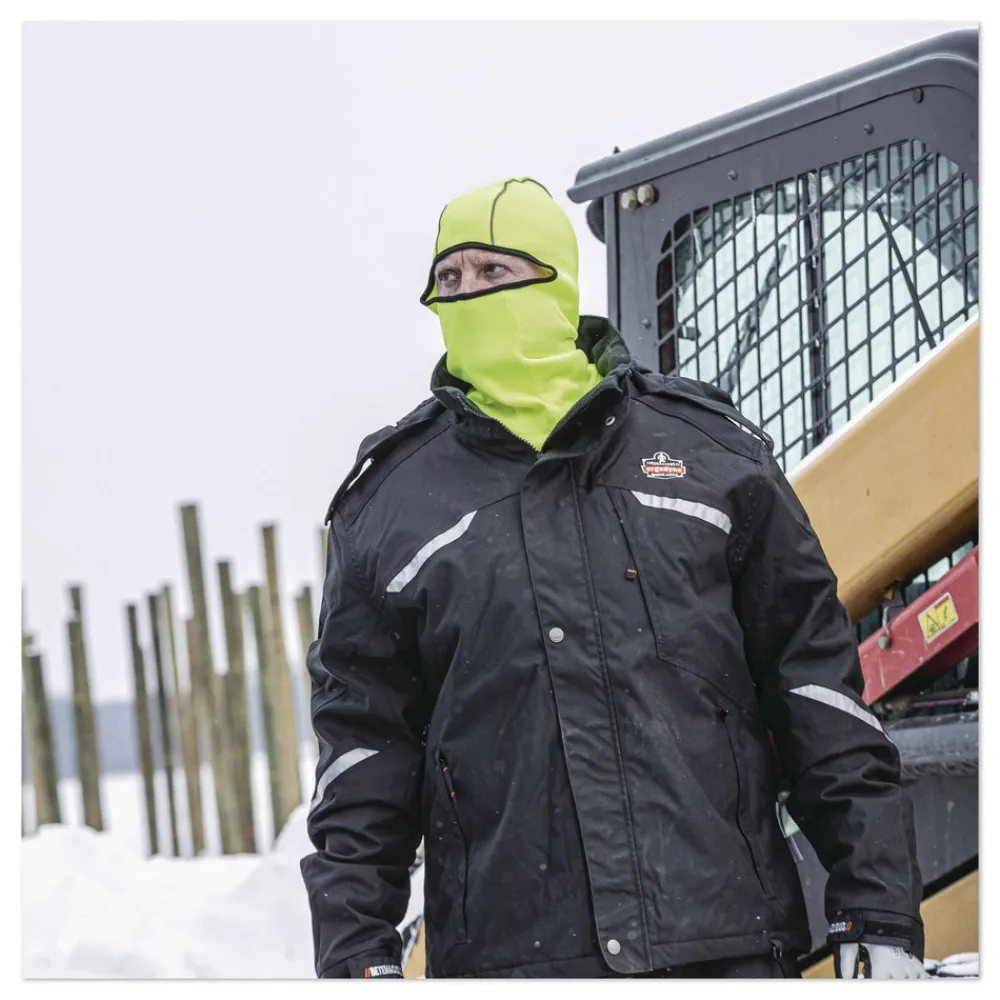 Outlet N-Ferno 6821 One Size Fits Most Fleece Balaclava Face Mask - Lime Masks