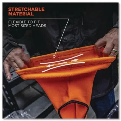 Outlet N-Ferno 6821 One Size Fits Most Fleece Balaclava Face Mask - Orange Masks