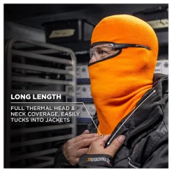 Outlet N-Ferno 6821 One Size Fits Most Fleece Balaclava Face Mask - Orange Masks
