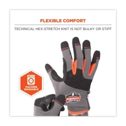 Discount ProFlex 710 9 in. Long Heavy-Duty Mechanics Gloves - XX-Large Gray (1-Pair) Work Gloves