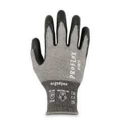 Hot ProFlex 7072 ANSI A7 Nitrile-Coated CR Gloves, Gray, X-Large, 12/Pairs/Pack Work Gloves