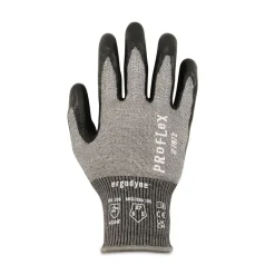 Clearance ProFlex 7072 ANSI A7 Nitrile-Coated CR Gloves, Gray, Large, 12 Pairs/Pack Work Gloves