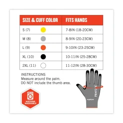Clearance ProFlex 7072 ANSI A7 Nitrile-Coated CR Gloves, Gray, Large, 12 Pairs/Pack Work Gloves