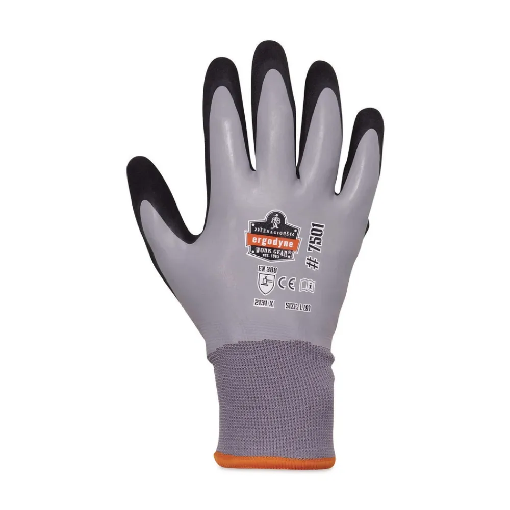 ProFlex 7501 Coated Waterproof Winter Gloves - Large Gray (1-Pair) Work Gloves