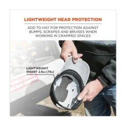 Hot Skullerz 8945 Universal Bump Cap Insert - Gray Protective Head Gear