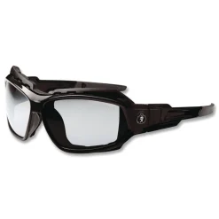 Hot Skullerz Loki Nylon/Polycarb Safety Glasses/Goggles - Black Frame/Indoor/Outdoor Lens Eye Protection