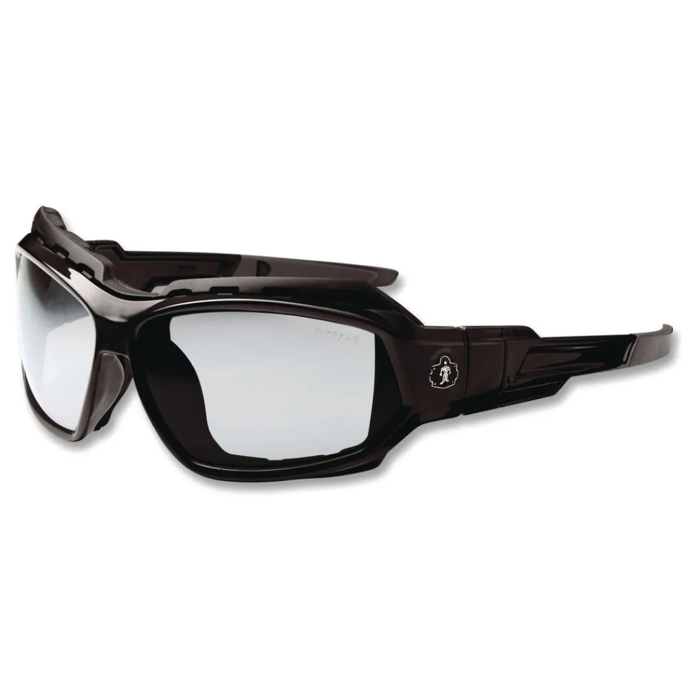Hot Skullerz Loki Nylon/Polycarb Safety Glasses/Goggles - Black Frame/Indoor/Outdoor Lens Eye Protection