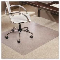 Hot 46 x 60 EverLife Moderate Use Rectangular Chair Mat for Low Pile Carpet - Clear Office Furniture & Lighting