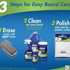 Hot 8 oz White Board CARE Dry Erase Surface Cleaner (12/Carton) Cleaning & Janitorial Supplies