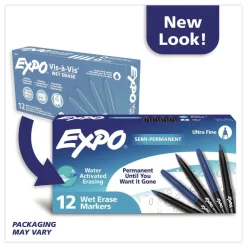 New Fine Bullet Tip Wet Erase Marker - Blue (1-Dozen) Pens, Pencils & Markers