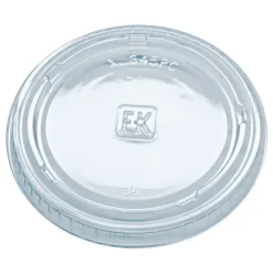 New 000000000009505084 3.25 oz to 5.5 oz Plastic Portion Cup Lids - Clear (2500/Carton) Tabletop And Serveware