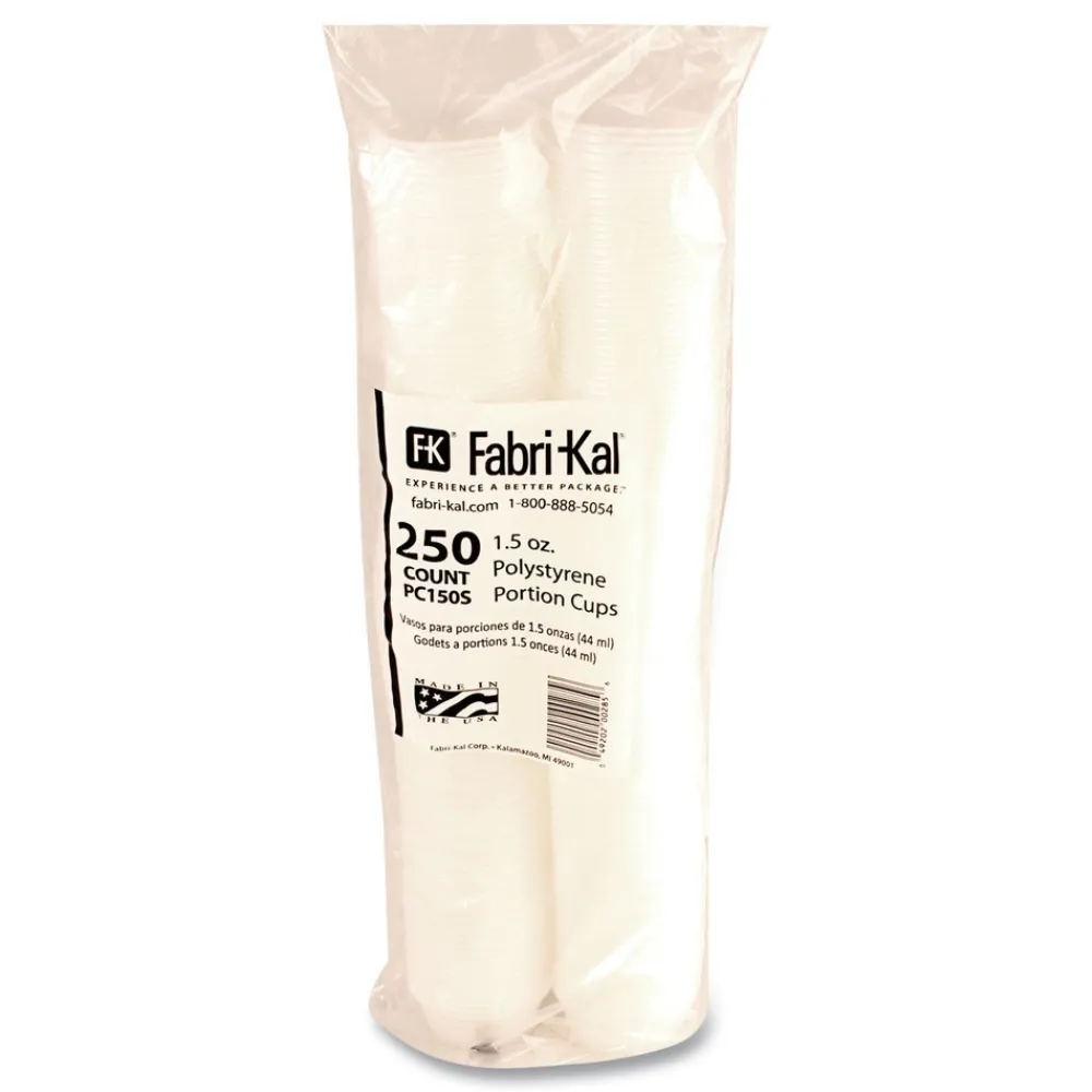 1.5 oz. Squat Plastic Portion Cups - Translucent (10/Carton) Tabletop And Serveware