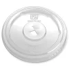 Best Greenware X-Slot Plastic Cold Drink Lids, Fits 12 oz to 20 oz Cold Cup - Clear (1000/Carton) Tabletop And Serveware