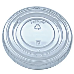 New Kal-Clear/Nexclear Flat Lid with No Slot Plastic Drink Cup Lids Fits 9 oz. to 10 oz. Cold Cups - Clear (2500/Carton) Tabletop And Serveware