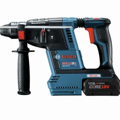 Discount Factory Reconditioned Bulldog 18V Brushless Lithium-Ion 1 in. Cordless SDS-Plus Rotary Hammer Kit with 2 Batteries (8 Ah) Concrete Tools|Demo And Breaker Hammers
