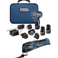 Discount Factory Reconditioned 12V MAX Brushless Lithium-Ion Cordless Starlock Oscillating Multi-Tool and Chameleon Drill Driver with 5-in-1 Flexiclick System Combo Kit Multi Tools|Combo Kits