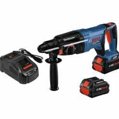 Clearance Factory Reconditioned 18V EC Brushless SDS-Plus Bulldog 1 in. Cordless Rotary Hammer Kit with (2) CORE18V 8 Ah High Power Batteries Concrete Tools|Demo And Breaker Hammers