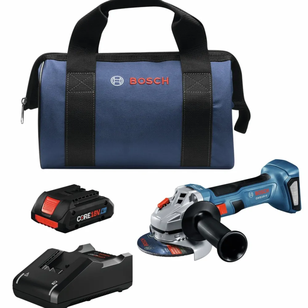 Hot Factory Reconditioned 18V Brushless Lithium-Ion 4-1/2 in. Cordless Angle Grinder Kit (4 Ah) Angle Grinders