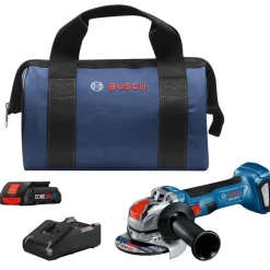 Best Factory Reconditioned 18V Lithium-Ion Brushless 4-1/2 in. Cordless X-LOCK Angle Grinder Kit (4 Ah) Angle Grinders