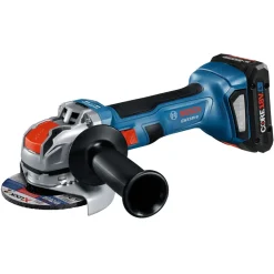 Best Factory Reconditioned 18V Lithium-Ion Brushless 4-1/2 in. Cordless X-LOCK Angle Grinder Kit (4 Ah) Angle Grinders