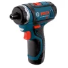 Outlet Factory Reconditioned 12V MAX Lithium-Ion 2-Speed 1/4 in. Cordless Pocket Driver Kit (2 Ah) Drill Drivers