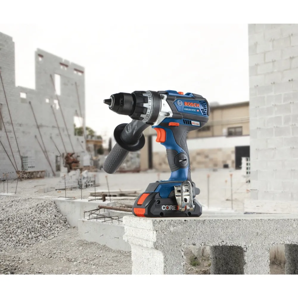 Factory Reconditioned 18V Brushless Lithium-Ion 1/2 in. Cordless Connected-Ready Hammer Drill Driver Kit with 2 Batteries (4 Ah) Hammer Drills