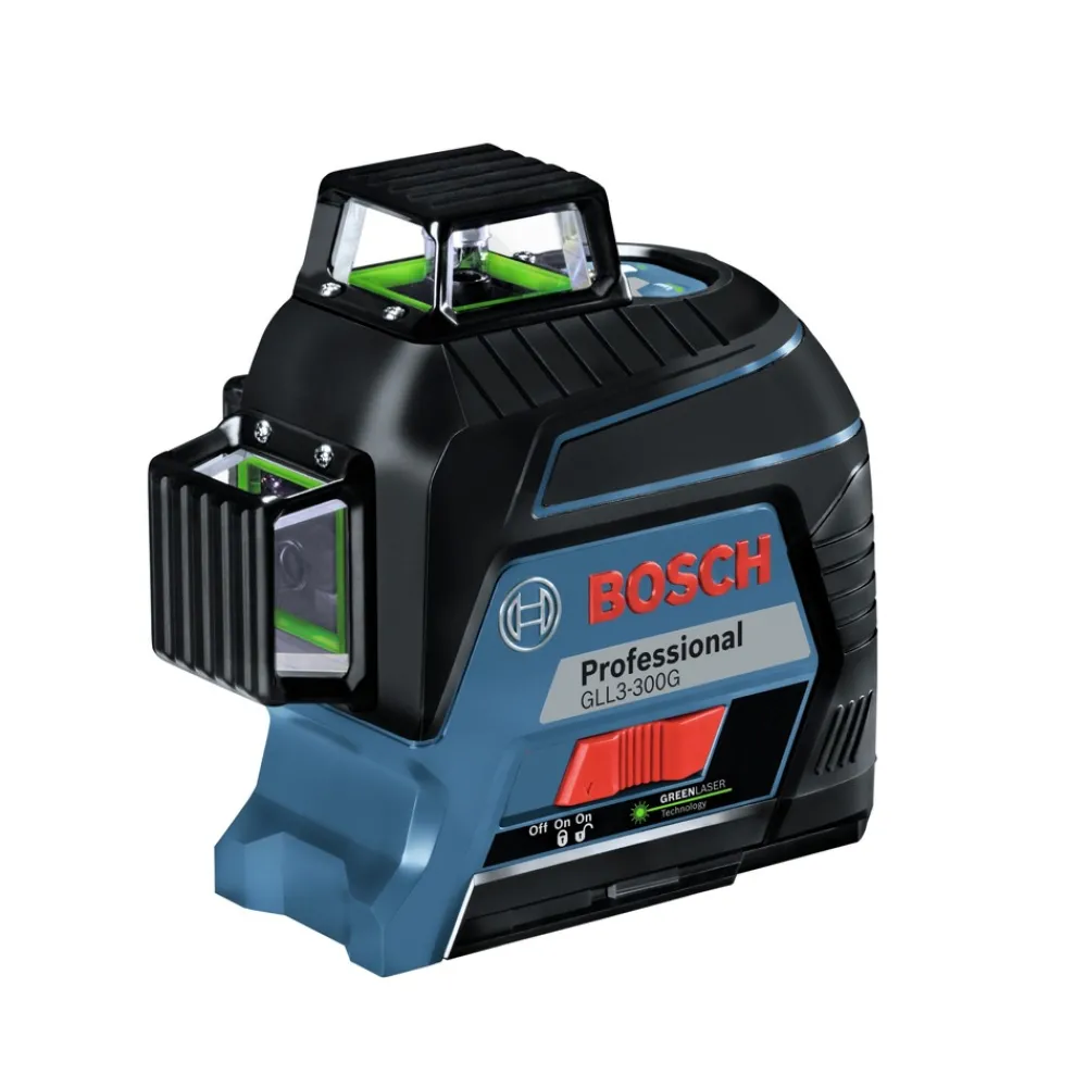 Outlet Factory Reconditioned 360 Degrees Green-Beam Three-Plane Leveling and Alignment-Line Laser Measuring Tools