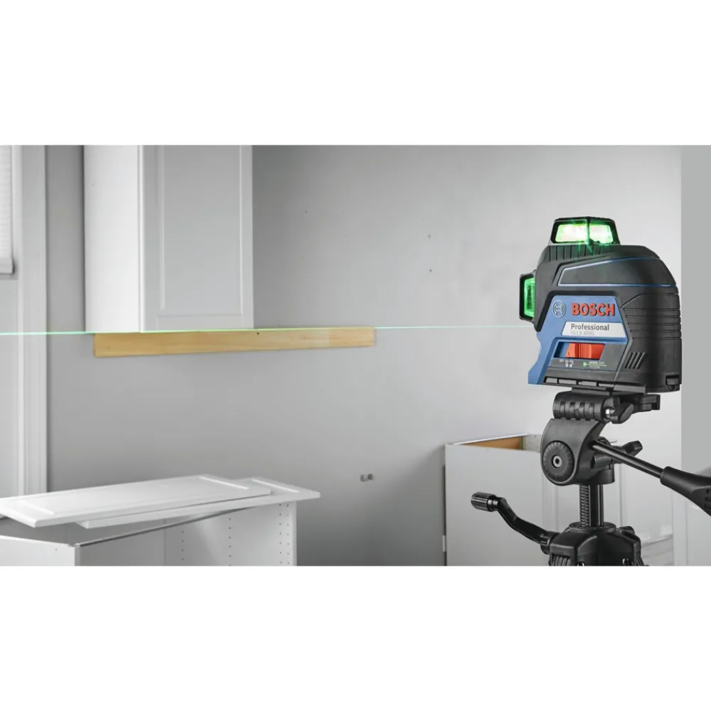 Outlet Factory Reconditioned 360 Degrees Green-Beam Three-Plane Leveling and Alignment-Line Laser Measuring Tools