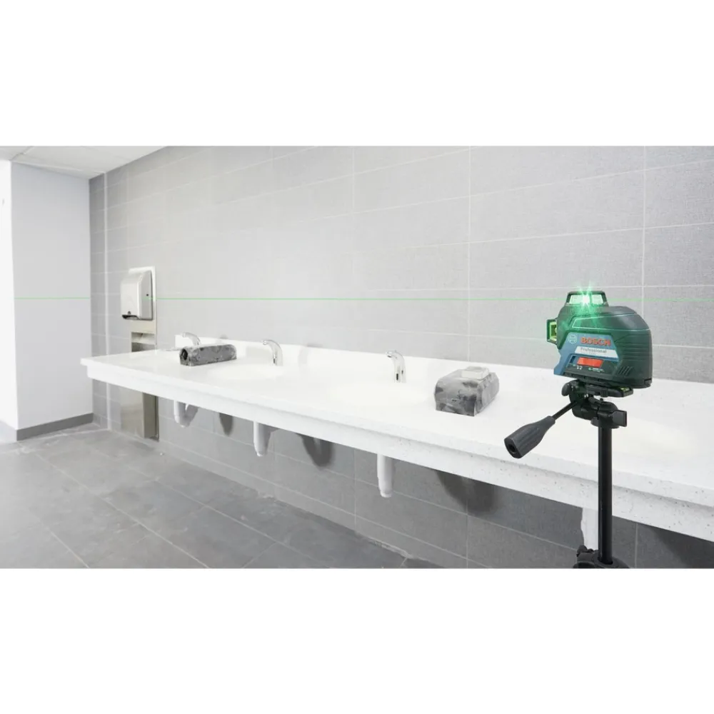 Outlet Factory Reconditioned 360 Degrees Green-Beam Three-Plane Leveling and Alignment-Line Laser Measuring Tools