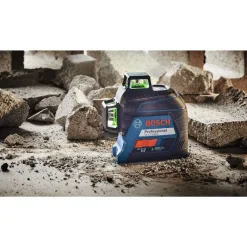 Outlet Factory Reconditioned 360 Degrees Green-Beam Three-Plane Leveling and Alignment-Line Laser Measuring Tools