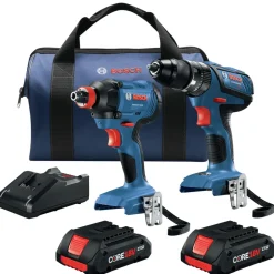 Online Factory Reconditioned 18V 1/2 in. Hammer Drill Driver and 2-in-1 Impact Driver Combo Kit (4 Ah) Combo Kits