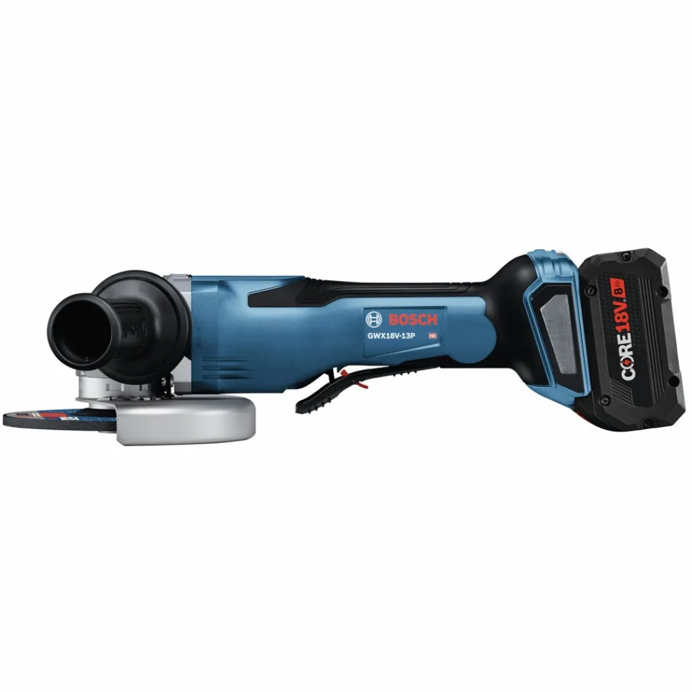Best Factory Reconditioned 18V PROFACTOR Brushless Lithium-Ion 5 in. - 6 in. Cordless X-LOCK Angle Grinder Kit with No Lock-On Paddle Switch (8 Ah) Angle Grinders