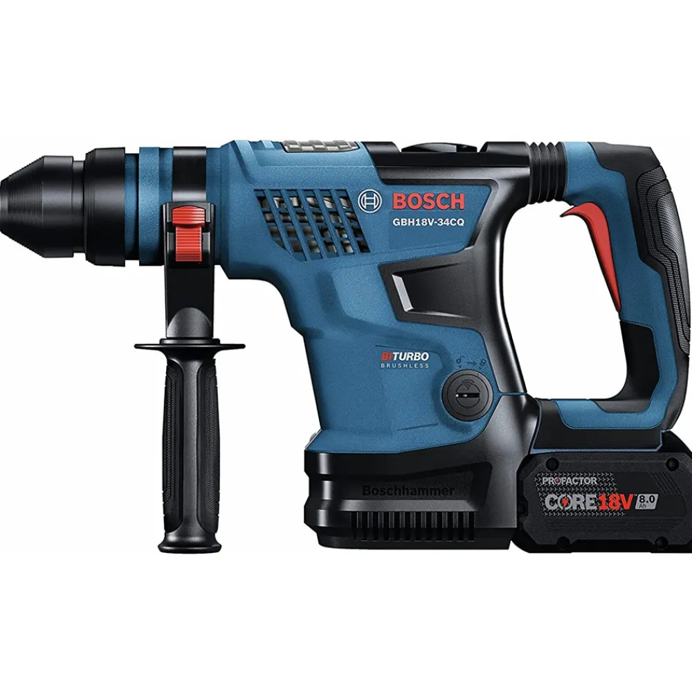 Online Factory Reconditioned 18V Brushless Lithium-Ion 1-1/4 in. Cordless PROFACTOR SDS-Plus Bulldog Rotary Hammer Kit with 2 Batteries (8 Ah) Concrete Tools|Demo And Breaker Hammers
