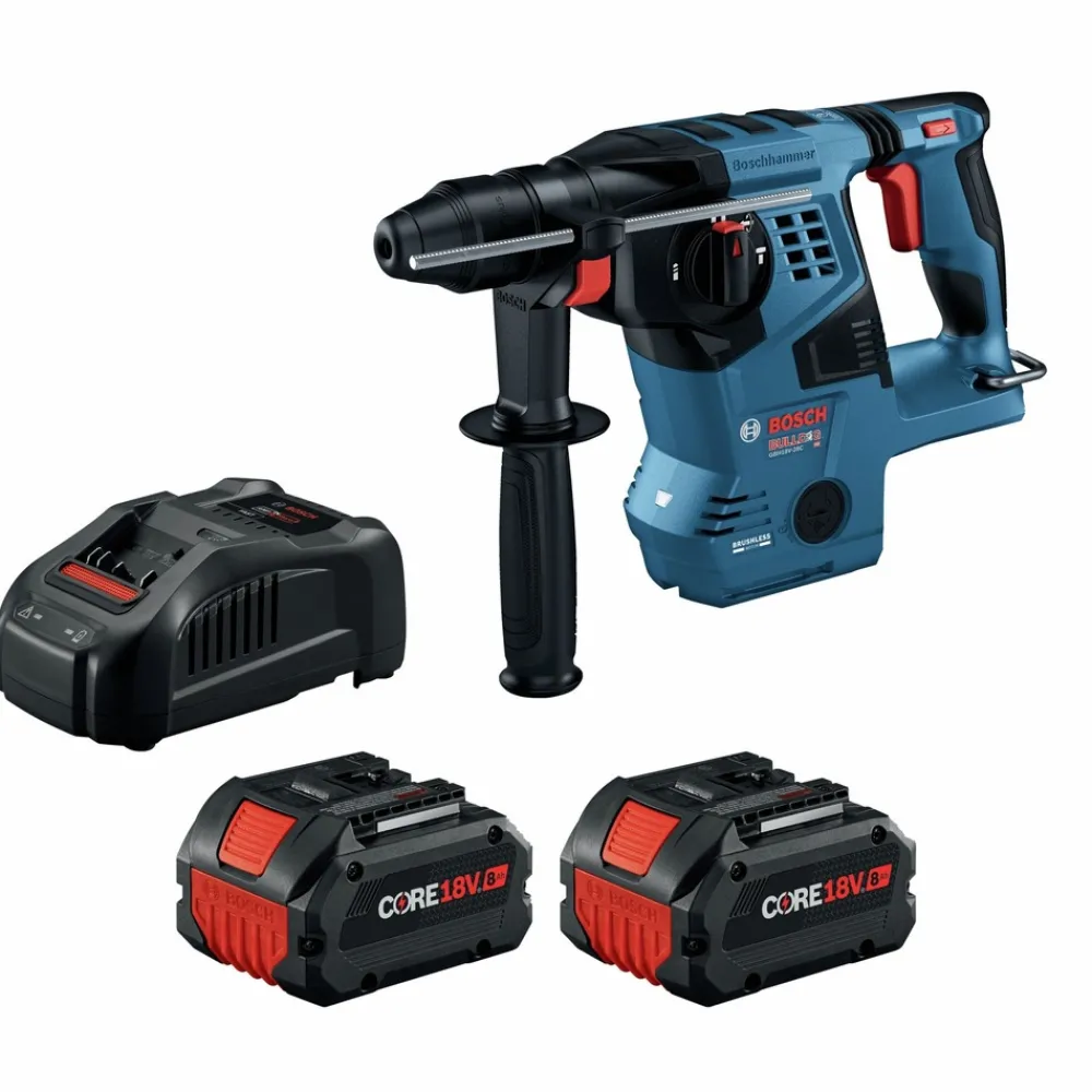 Online Factory Reconditioned 18V Brushless Connected-Ready SDS-Plus Bulldog Lithium-Ion 1-1/8 in. Cordless Rotary Hammer Kit with 2 Batteries (8 Ah) Concrete Tools|Demo And Breaker Hammers