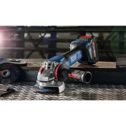 Best Factory Reconditioned 18V PROFACTOR Brushless Lithium-Ion 5 - 6 in. Cordless Angle Grinder Kit with Paddle Switch (8 Ah) Angle Grinders