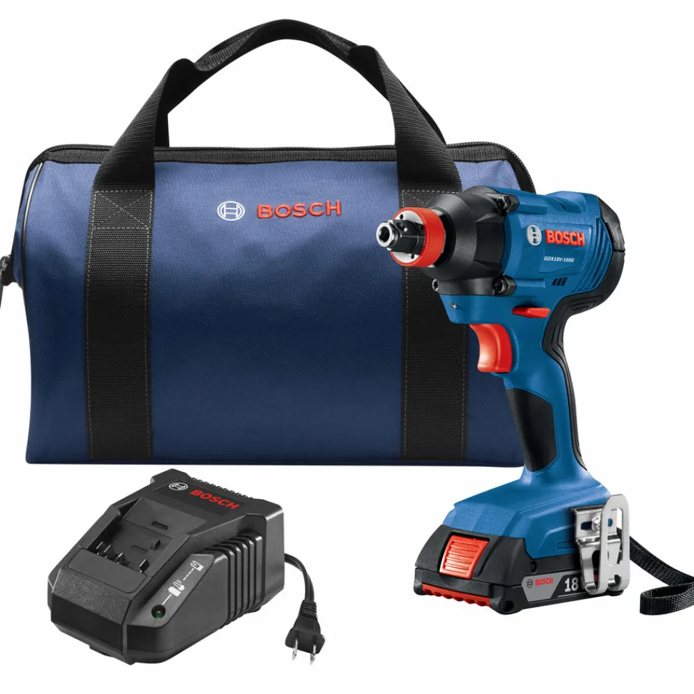 Outlet Factory Reconditioned 18V Freak Lithium-Ion 1/4 in. and 1/2 in. Cordless Two-In-One Bit/Socket Impact Driver Kit (2 Ah) Impact Drivers|Impact Drivers