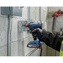 Outlet Factory Reconditioned 18V Freak Lithium-Ion 1/4 in. and 1/2 in. Cordless Two-In-One Bit/Socket Impact Driver Kit (2 Ah) Impact Drivers|Impact Drivers