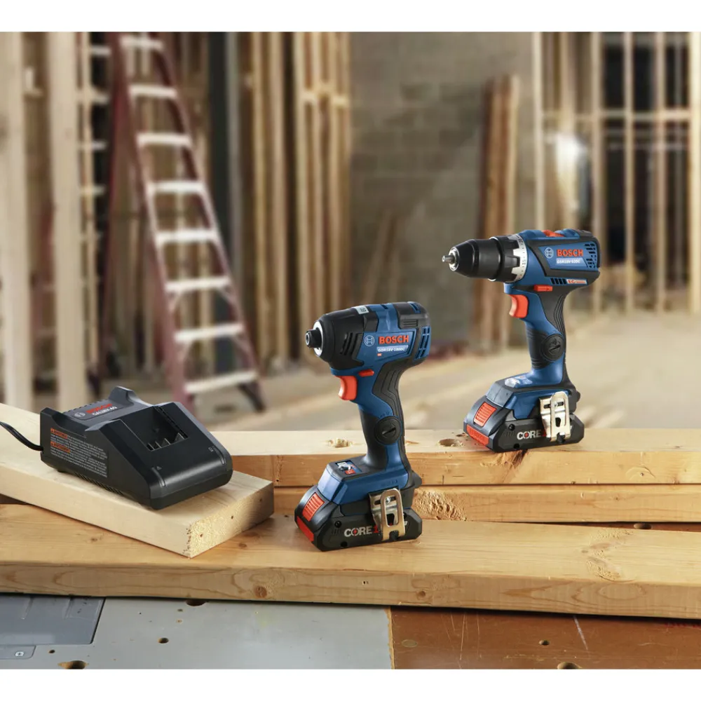 New Factory Reconditioned 18V Compact Tough Connected-Ready EC Brushless Lithium-Ion 1/2 in. Cordless Drill Driver / 1/4 in. Hex Impact Driver Combo Kit with 2 Batteries (4 Ah) Combo Kits