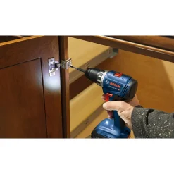 Discount Factory Reconditioned 18V Lithium-Ion Brushless 1/2 in. Cordless Compact Drill Driver Kit with 2 Batteries (2 Ah) Drill Drivers