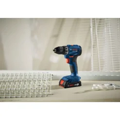 Discount Factory Reconditioned 18V Lithium-Ion Brushless 1/2 in. Cordless Compact Drill Driver Kit with 2 Batteries (2 Ah) Drill Drivers