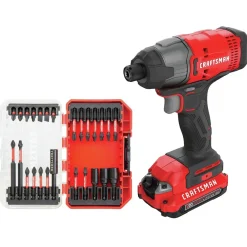 Outlet Factory Reconditioned V20 Brushed Lithium-Ion 1/4 in. Cordless Impact Driver Kit (1.5 Ah) Impact Drivers|Impact Drivers