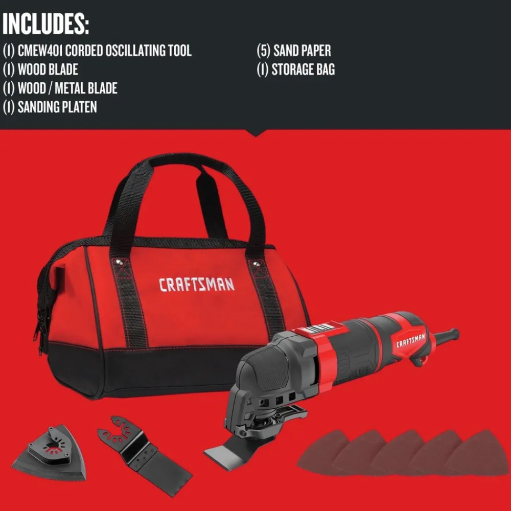 Best Factory Reconditioned 3 Amp Corded Electric Oscillating Tool Kit Multi Tools