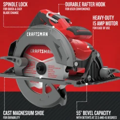 Factory Reconditioned 15 Amp 7-1/4 in. Corded Circular Saw Circular Saws|Scroll Saws