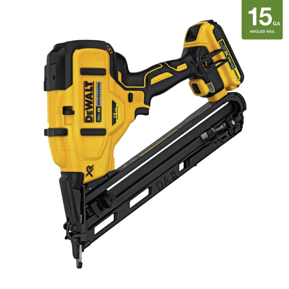 Online Factory Reconditioned 20V MAX XR 15 Gauge Cordless Angled Finish Nailer Nailers & Staplers