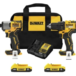 Factory Reconditioned 20V MAX 1/2 in. Cordless Drill Driver and 1/4 in. Cordless Impact Driver Combo Kit (2 Ah) Combo Kits