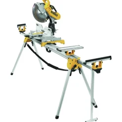 Discount Factory Reconditioned 9 in. x 150 in. x 32 in. Heavy-Duty Miter Saw Stand - Silver Power Tool Accessories