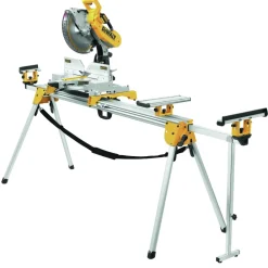 Discount Factory Reconditioned 9 in. x 150 in. x 32 in. Heavy-Duty Miter Saw Stand - Silver Power Tool Accessories