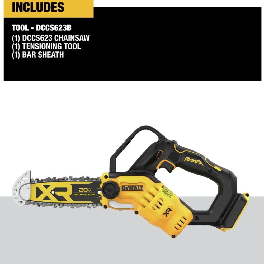 Factory Reconditioned 20V MAX Lithium-Ion Brushless 8 in. Cordless Pruning Chainsaw (Tool Only) Chainsaws