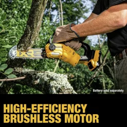 Factory Reconditioned 20V MAX Lithium-Ion Brushless 8 in. Cordless Pruning Chainsaw (Tool Only) Chainsaws